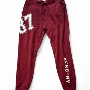 Aeropostale Maroon Track Pants